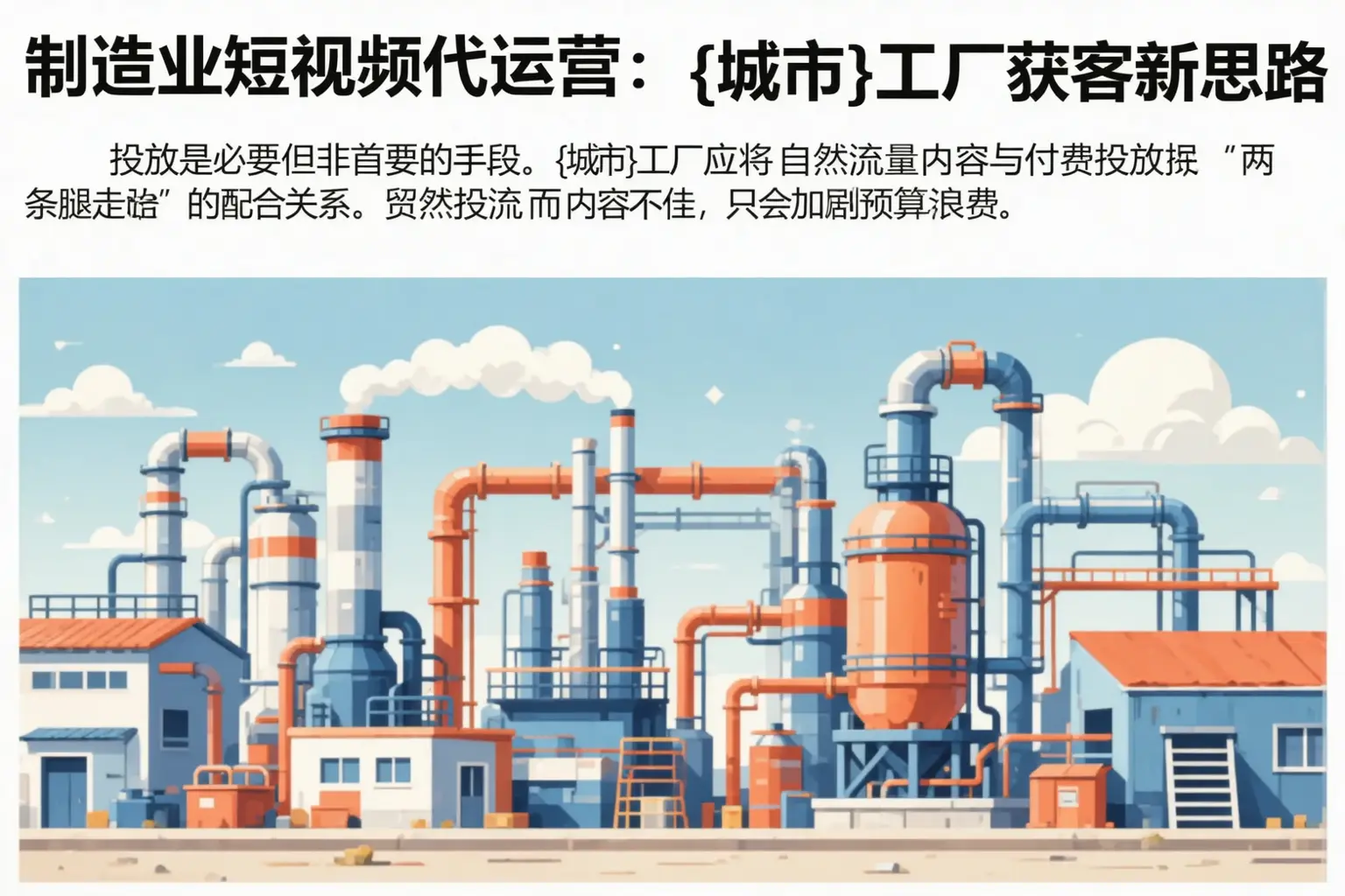 制造业短视频代运营:浠水工厂获客新思路